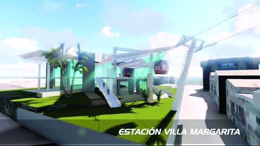ESTACIÓN. Imagen del proyecto del teleférico presentado por la Alcaldía de Sucre con motivo de las fiestas de Mayo.
