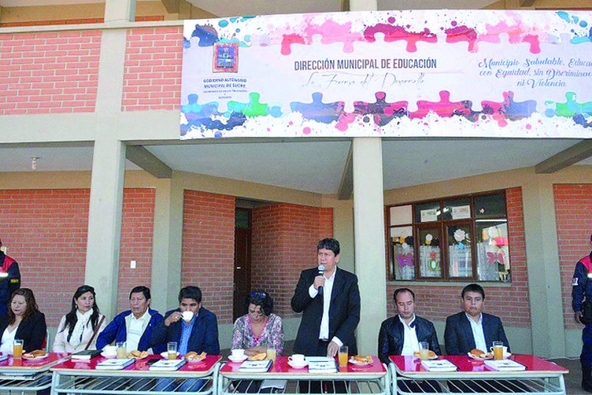 ACTO. El anuncio de las autoridades.