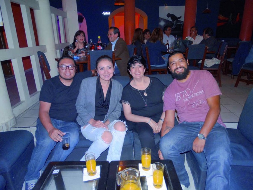 Christian Zárate, Fernanda Ticona, María Teresa Carrasco y Jorge Hervoso.