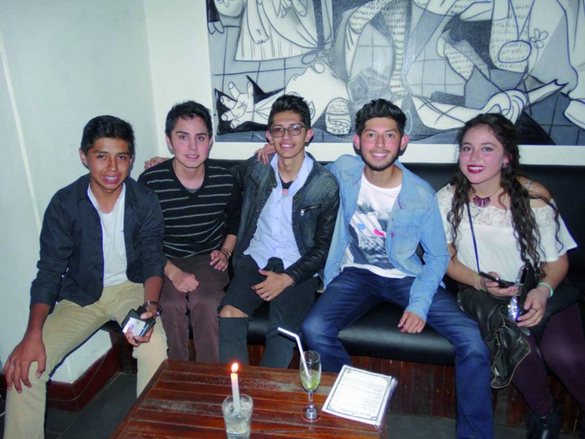 Carlos Pérez, Mauro Tapia, Diego Cerezo, Sergio Manjón y Laura Heredia.