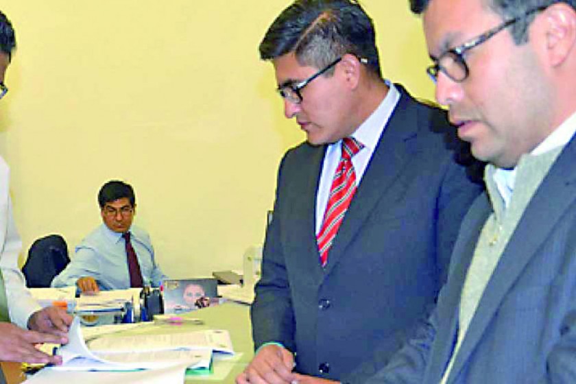 PROCESO. Los fiscales Roberto Ramírez y José Manuel Gutiérrez presentaron la acusación en el Tribunal Supremo de...