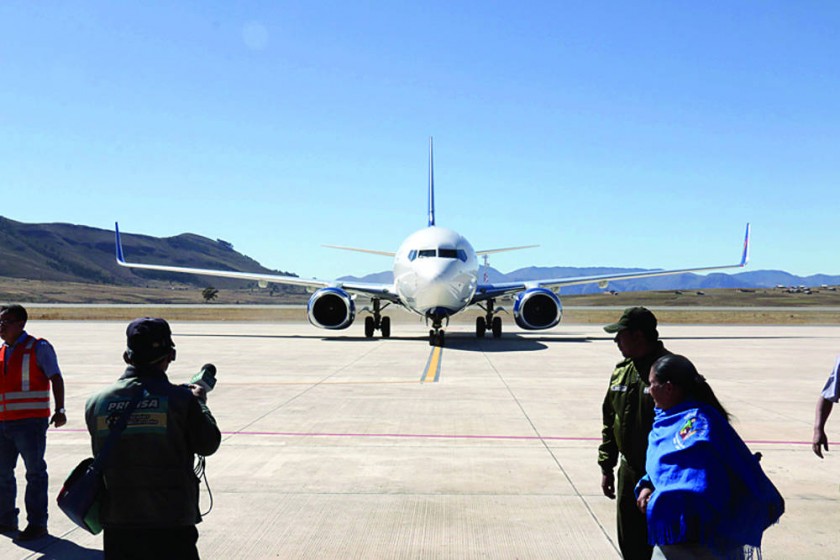 ALCANTARÍ. Las líneas aéreas operan en el nuevo aeropuerto desde mayo de 2016.