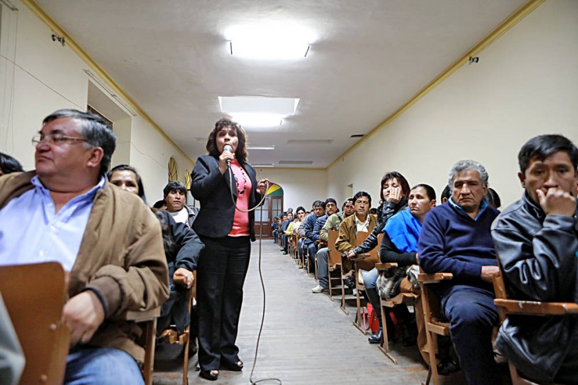 PARTICIPACIÓN. Representantes de varias instituciones de Chuquisaca asistieron a la asamblea de CODEINCA, el lunes 6...