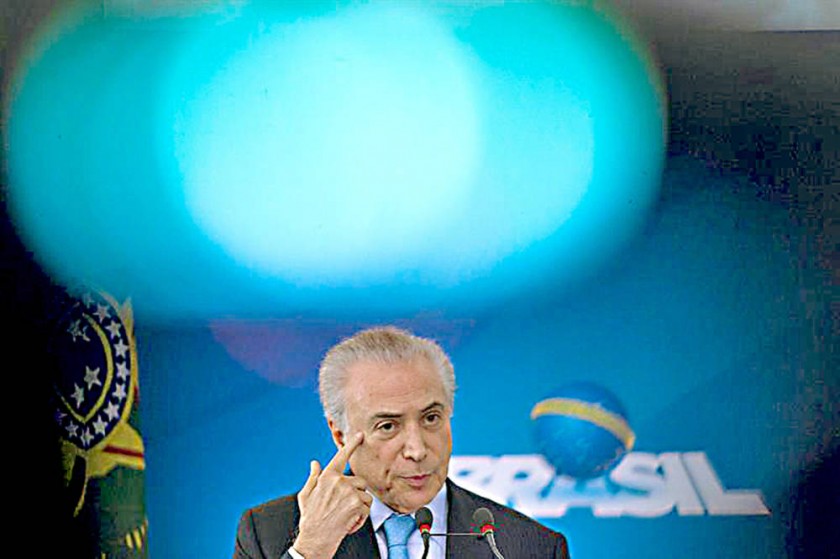 SOSPECHA. El presidente de Brasil, Michel Temer, sería objeto de una investigación sobre las finanzas de su campaña...