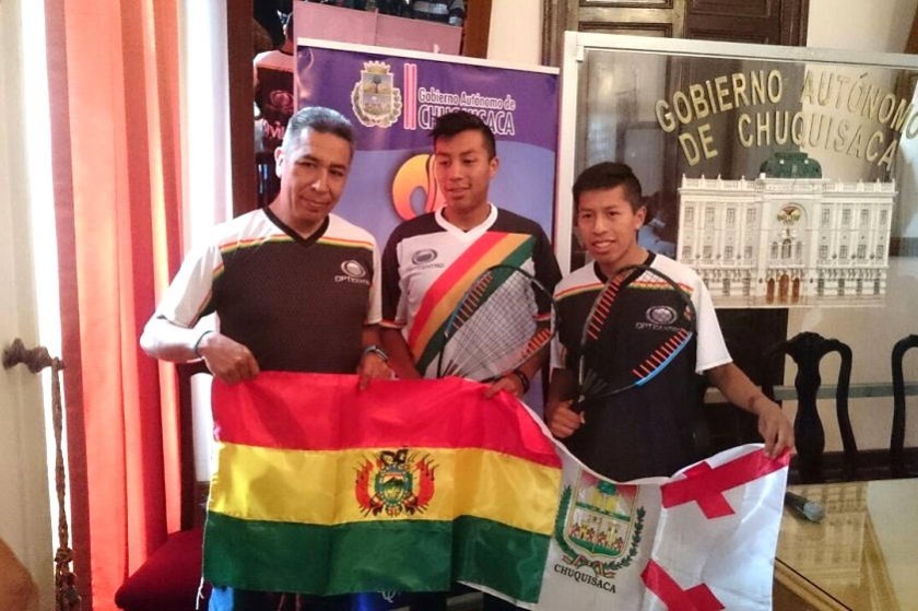 Los representantes chuquisaqueños en el Panamericano de raquetbol. Foto: CORREO DEL SUR