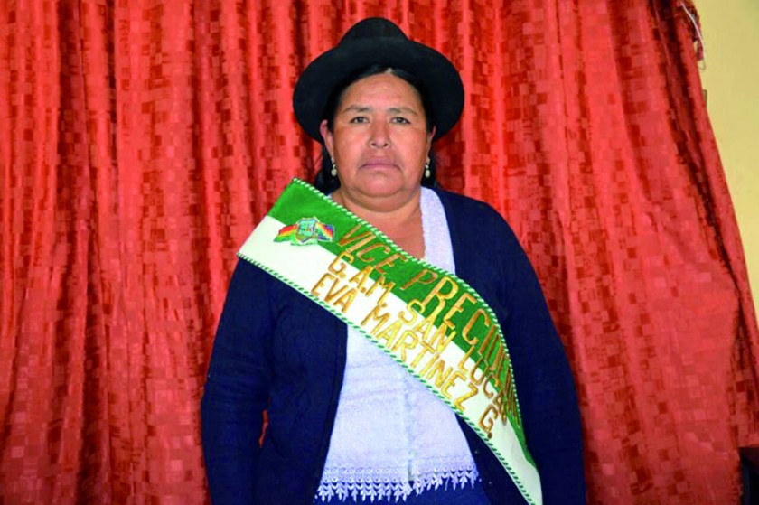 AUTORIDAD. La concejala opositora Eva Martínez, en un acto público.