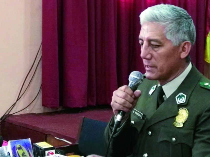 INFORME. El director Departamental de la Fuerza Especial de Lucha Contra la Violencia, coronel Walter Miranda, en...