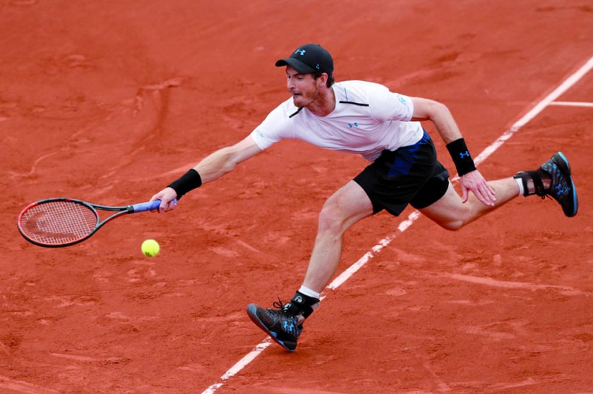 Andy Murray avanzó a cuartos de final de Roland Garros.