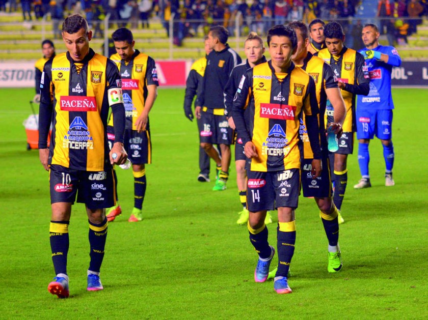 Los jugadores atigrados fueron criticados por su presidente tras el empate ante Lanús, el jueves, en La Paz, por la...