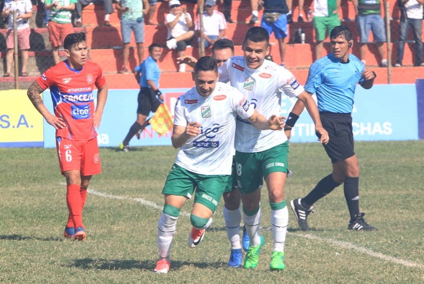 La única celebración del equipo local frente a un Universitario que no levanta cabeza. Foto: Marka Registrada