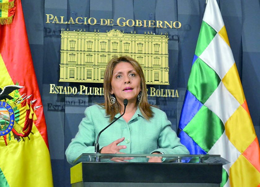 MINISTRA. Una imagen de la titular de Comunicación, Gísela López.