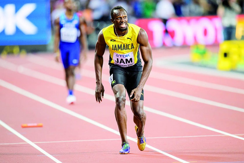 El jamaicano Usain Bolt sufrió una lesión en la carrera por relevos, la última prueba de su vida profesional.