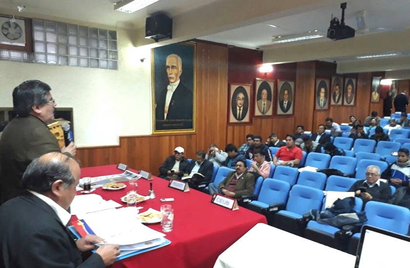 La Conferencia de Universidades se realiza en la Universidad de San Andrés de La Paz. Foto: Gentileza