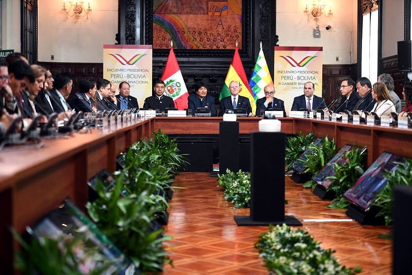 Encuentro Presidencial y Gabinete Binacional Bolivia-Perú afianzará diversos temas de integración y asuntos económicos.