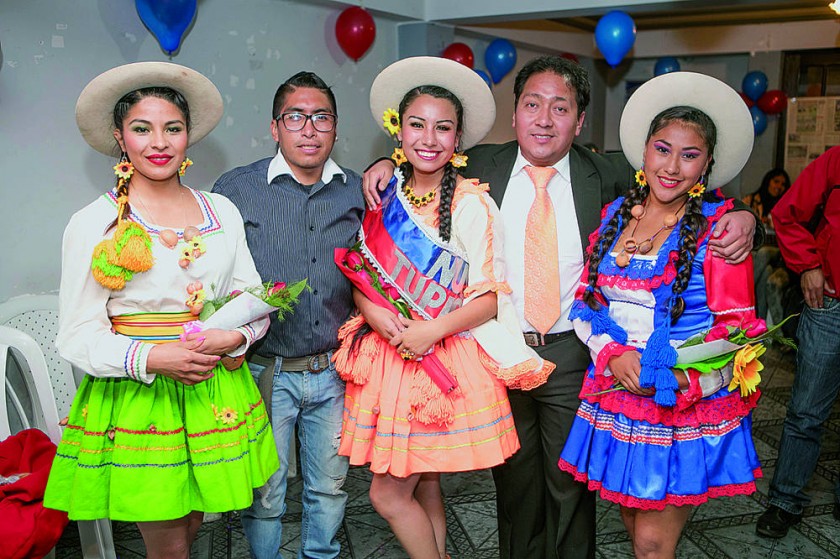 Katherine Michel, Higor Cuenca, María Mamani,  Juan Pablo Tapia y Janeth Mamani.