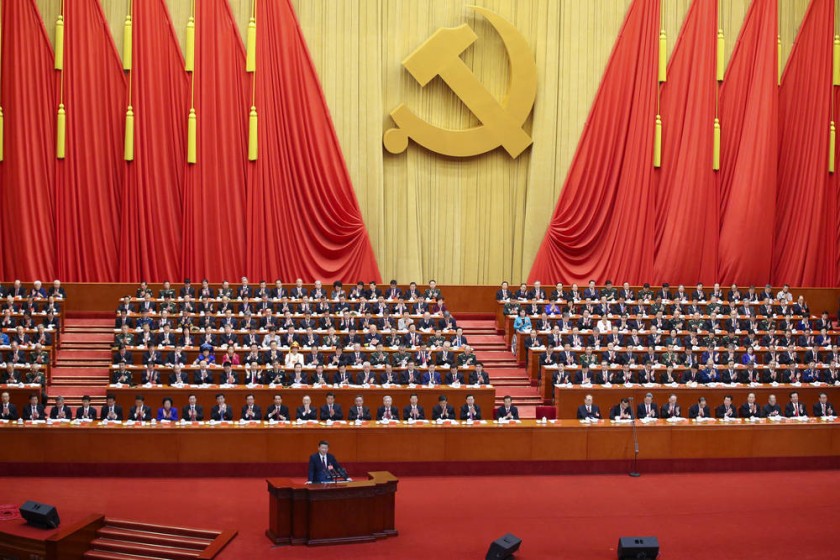 DISCURSO. El jefe de Estado y de partido chino, Xi Jinping, advirtió de los "serios retos" a los que se enfrenta el...