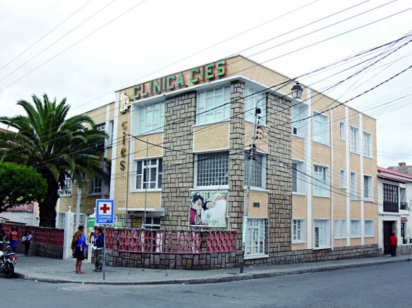 CIES. El centro de salud en Sucre.