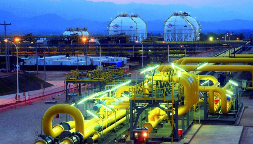 GAS. La Planta de Separación de Líquidos de Gran Chaco, en Tarija, base de la industrialización que impulsa el Gobierno.