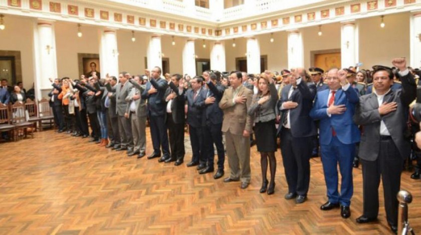 POSESIÓN. El equipo de colaboradores del presidente Evo Morales podría sufrir algunos cambios en carteras importantes.
