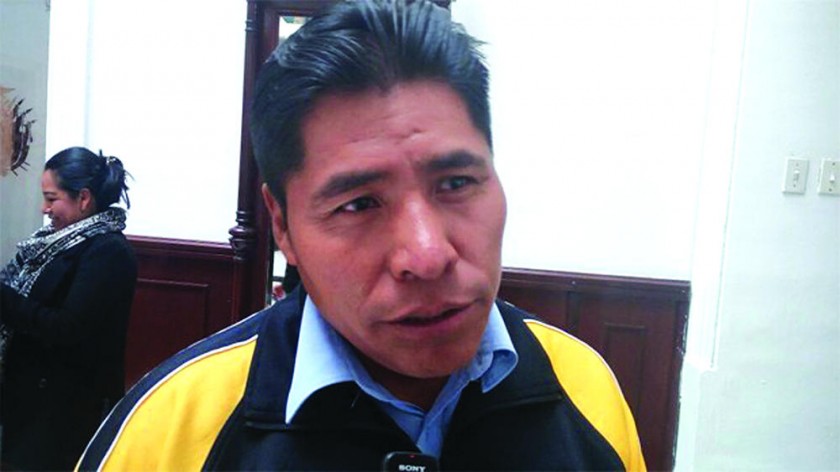 DENUNCIA. El legislador cochabambino Manuel Mamani.