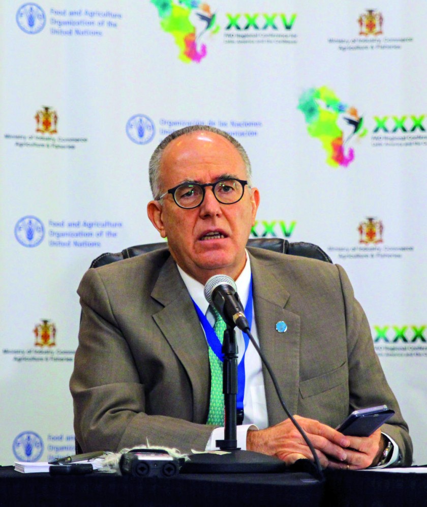 Julio Berdegué, jefe de la Organización de la ONU para la Alimentación y la Agricultura (FAO) para América Latina...