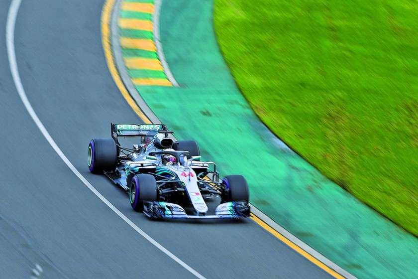 El piloto británico fue el más rápido en las sesiones de clasificación ayer, en el circuito de Albert Park.