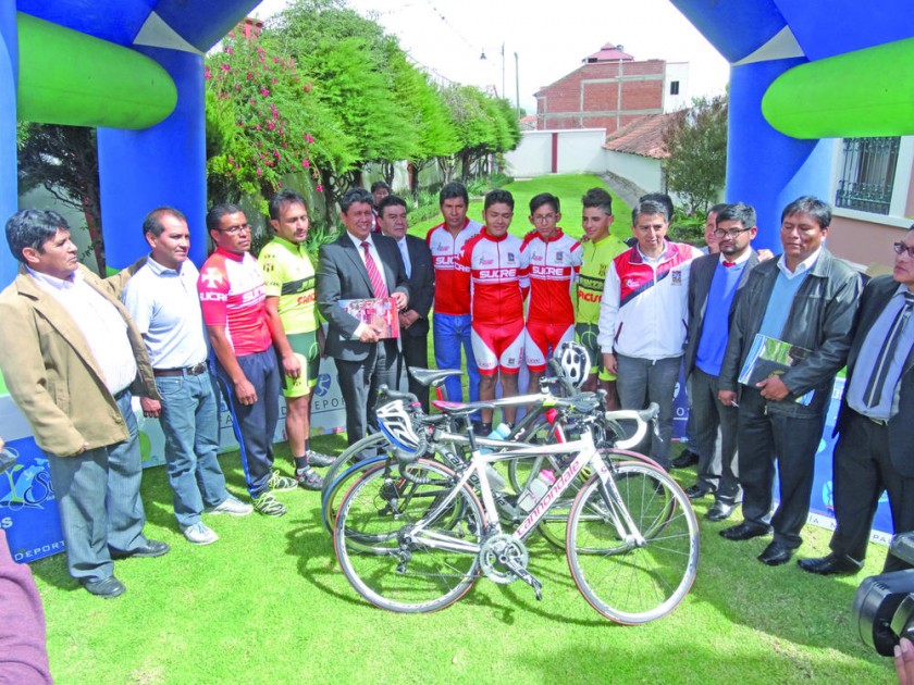 Ayer se lanzó la III Vuelta Ciclística a Sucre, en el Palacete de El Guereo.