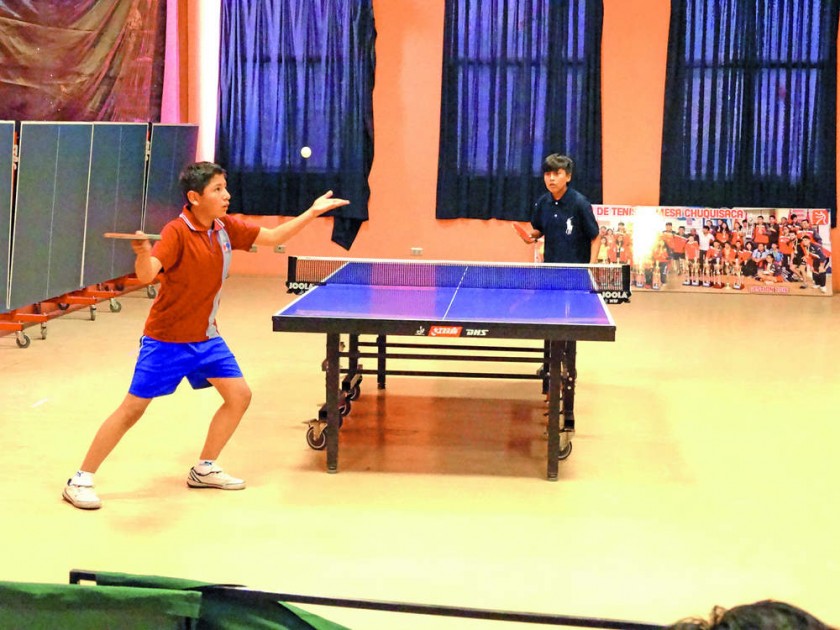 El Campeonato Nacional de Tenis de Mesa concluye hoy en los ambientes de la Asociación Chuquisaqueña del complejo...