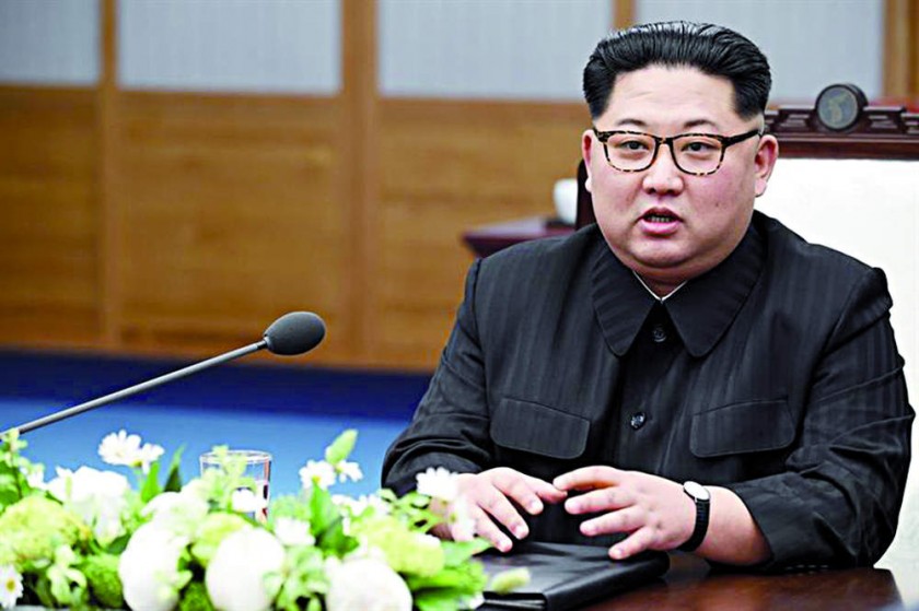 ADVERTENCIA. Kim Jong-un, el líder norcoreano quien amenazó con suspender la cumbre con Donald Trump por las...