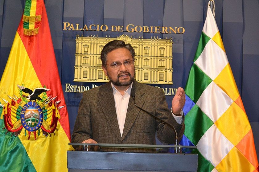 El ministro de la Presidencia, Alfredo Rada. FOTO: ABI