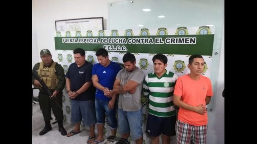 Santa Cruz: Desbaratan  banda de cinco ladrones