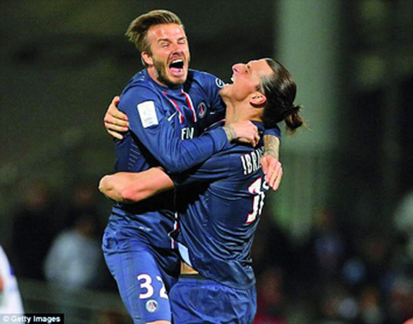 Ibrahimovic y Beckham sellan curiosa apuesta