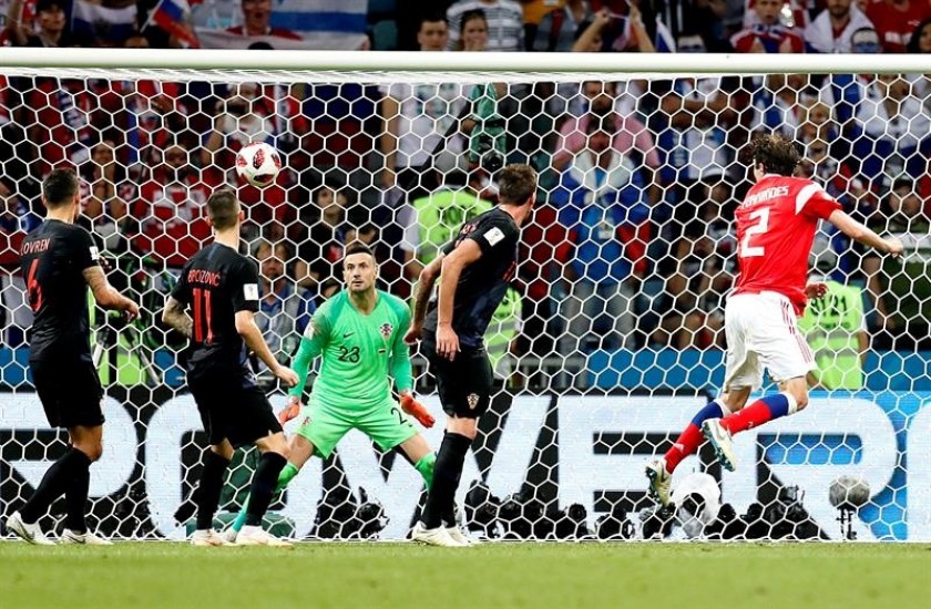Croacia ganó a Rusia y se enfrentará a Inglaterra en la semifinal del próximo miércoles. Foto: EFE