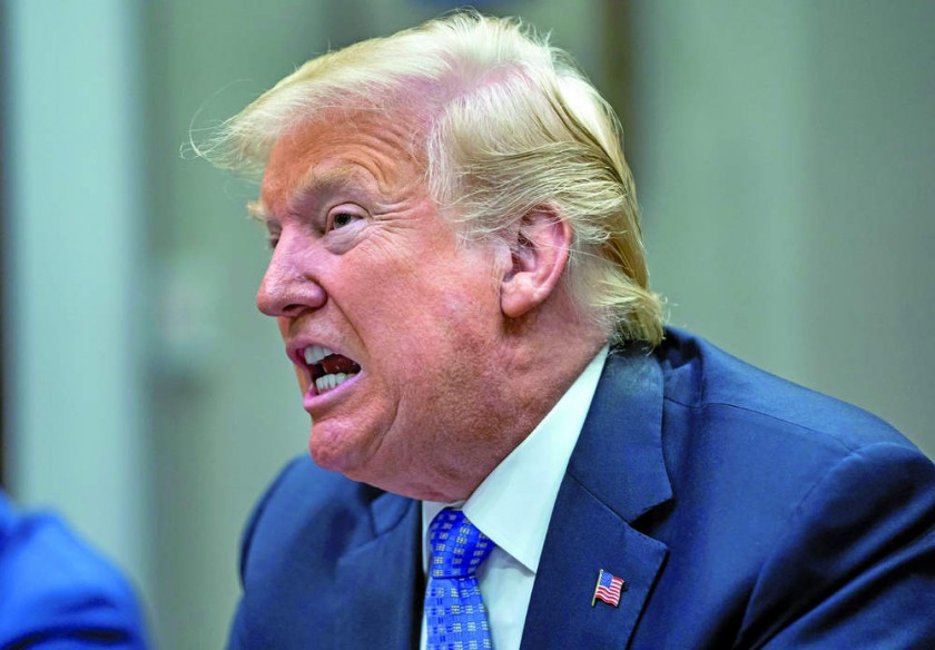 enfrentamiento. El presidente estadounidense, Donald J. Trump, quien encara un torbellino político tras la acusación...