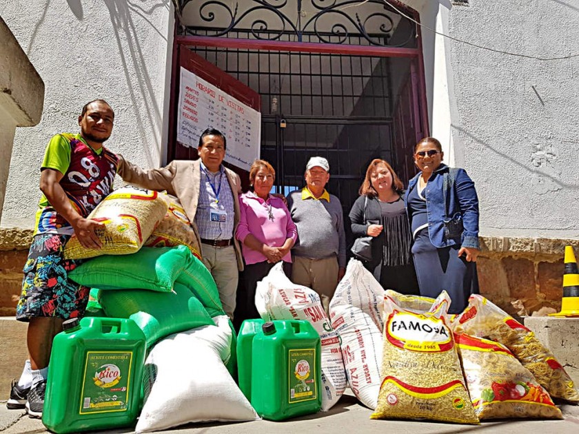 SOLIDARIDAD. Entrega en el penal.