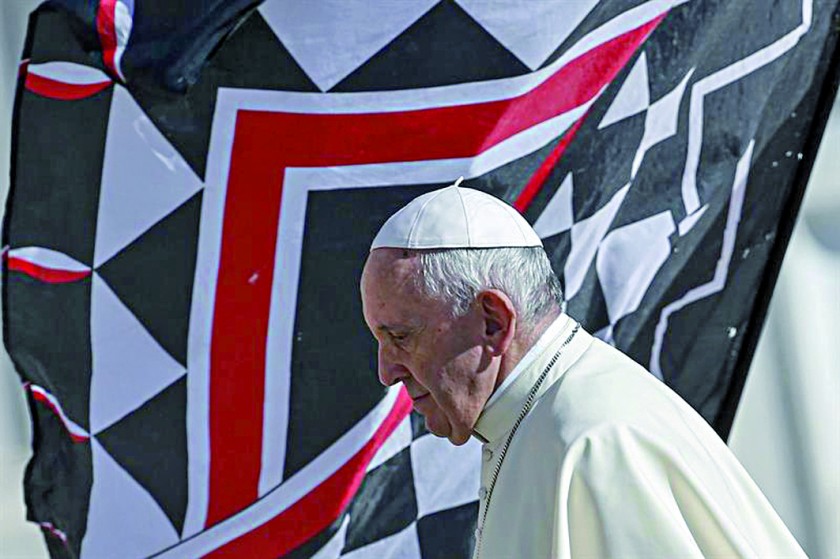 CONVOCATORIA. El papa Francisco, durante la audiencia general de los miércoles en El Vaticano, ayer.