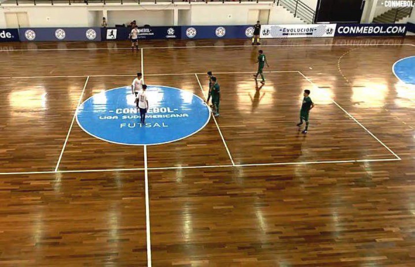 El partido entre Bolivia y Chile en la Liga Sudamericana de Fútsal Sub 20. FOTO: Captura de pantalla