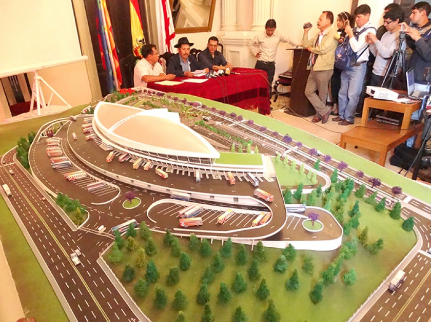 PRESENTACIÓN. La Gobernación hizo púbico el diseño final de la nueva Terminal de Buses.