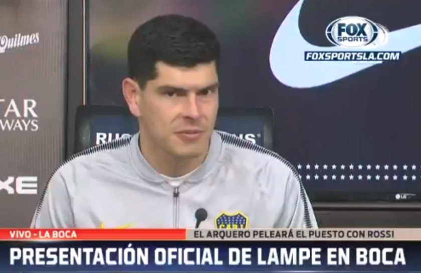 Carlos Lampe durante su presentación esta mañana. CAPTURA