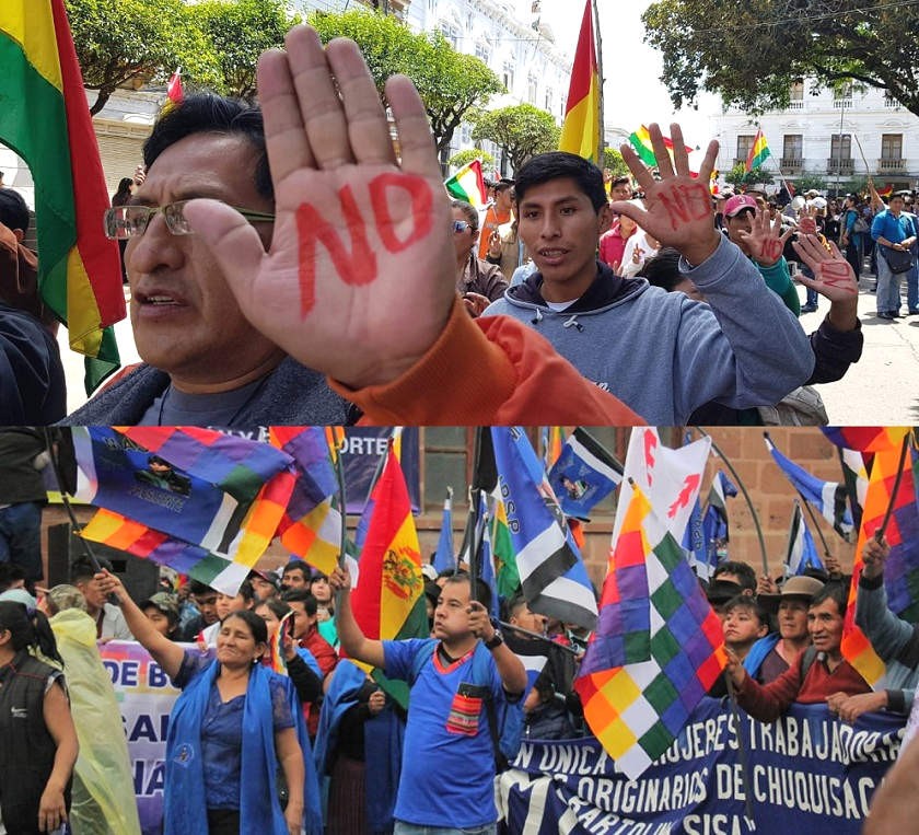Sucre se movilizó por el Día de la Democracia.