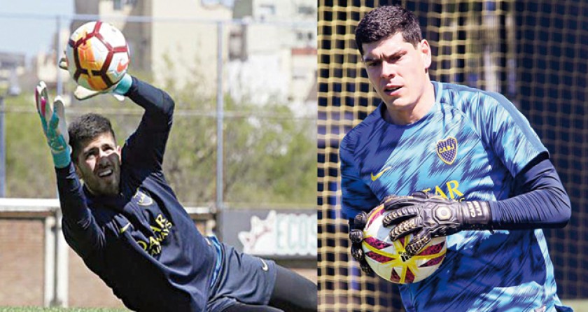 Rossi partirá como titular en el choque contra Rosario Central por la Superliga. Al lado, Lampe ya intervino en el arco