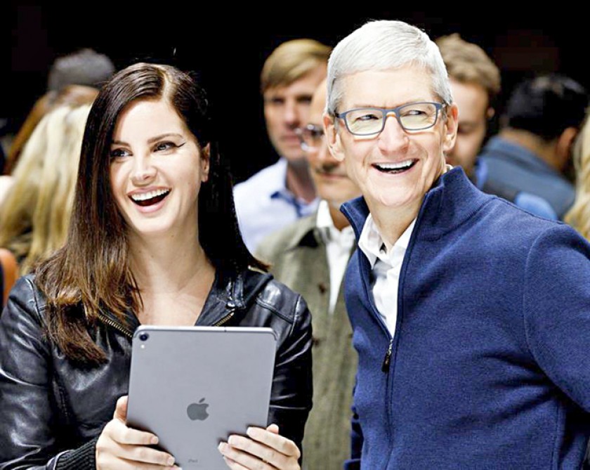 NOVEDOSO. La presentación de los nuevos productos de Apple contó con la presencia de personalidades del ámbito artístico