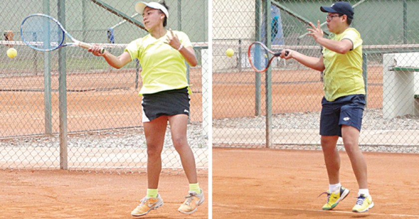 El complejo deportivo La Madona acoge el torneo Grado 1 de Tenis. En las fotos, los chuquisaqueños Santa Cruz y Vedia du