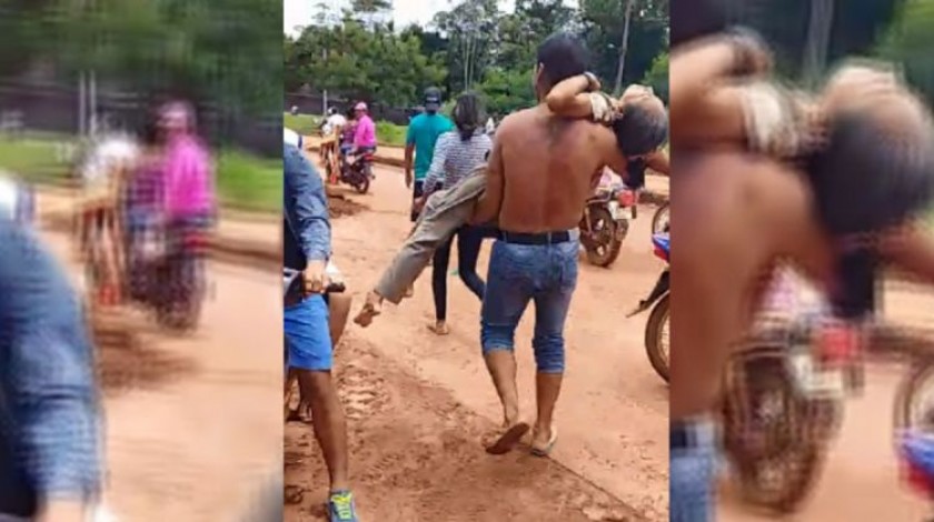 Una de las imágenes de la mujer que falleció hoy en Riberalta (Beni) en medio de una discusión por el paro. FOTO:RRSS