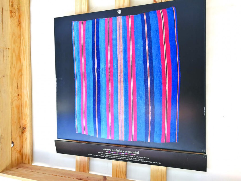 TEXTIL. Iskayu o iñaka ceremonial, tocado utilizado por mujeres sobre la cabeza.