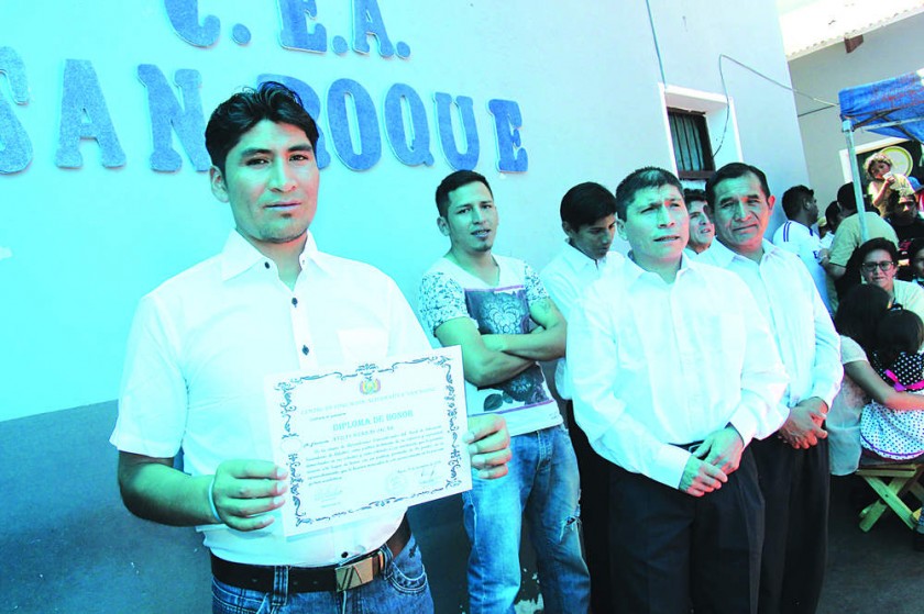 En la cárcel San Roque también está uno de los mejores alumnos