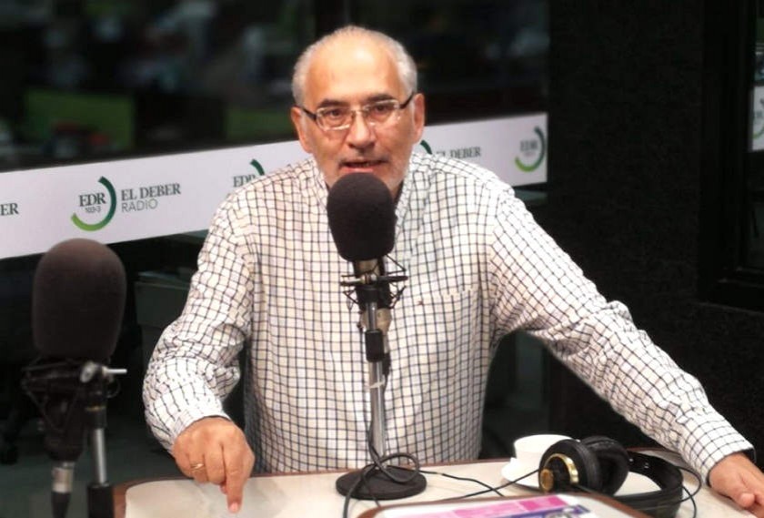 Carlos Mesa durante la entrevista en El Deber Radio. Foto: El Deber