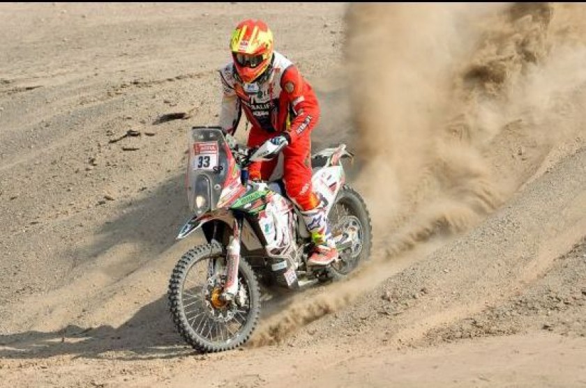 Los hermanos Daniel y Walter Nosiglia Jager logran buenos tiempos al comenzar el Dakar 2019. FOTO: El Deber