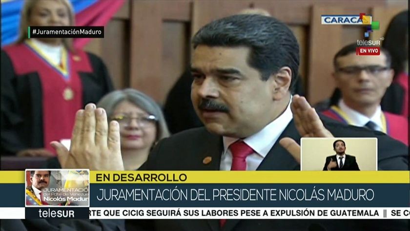 Maduro asume nuevo mando de Venezuela en medio del rechazo internacional