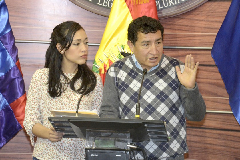 decisión. Los presidentes del Senado y la Cámara de Diputados, Adriana Salvatierra y Víctor Borda, respectivamente, info